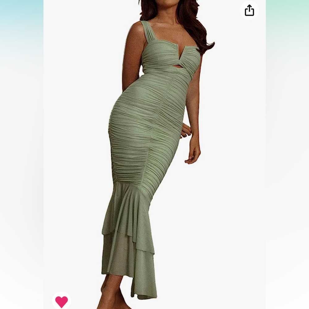 Elegant Green Maxi Dress